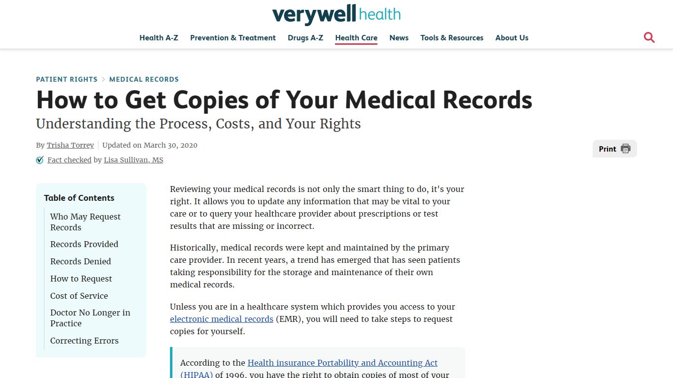 How to Get Copies of Your Medical Records - Verywell Health