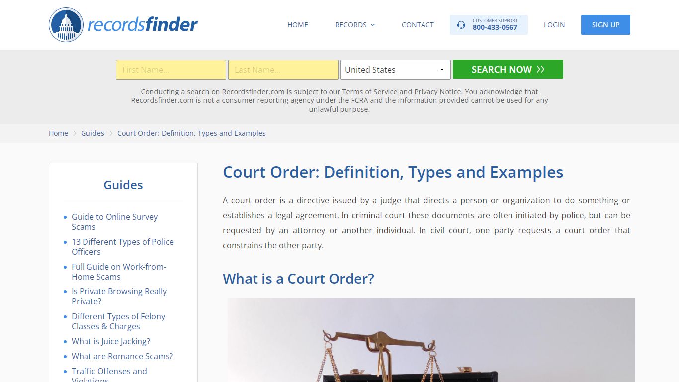 Court Order: Meaning, Types and Examples - RecordsFinder